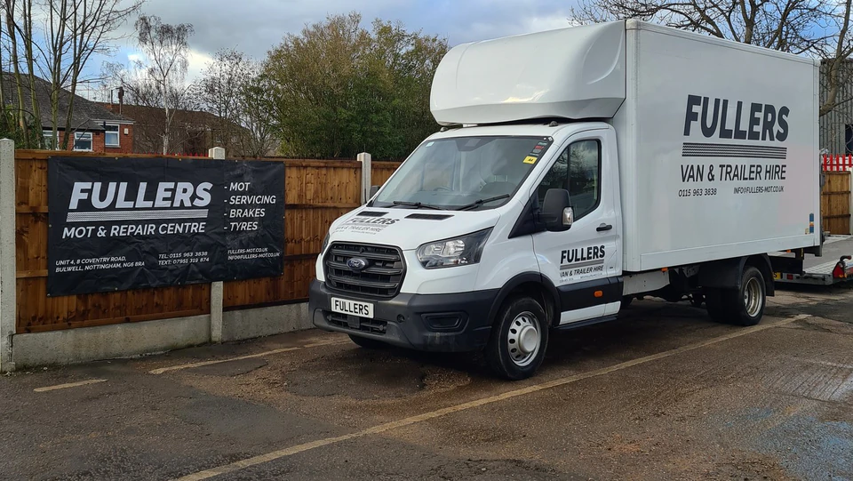 A Fullers Luton van with tail-lift at our Coventry Road site in Nottingham