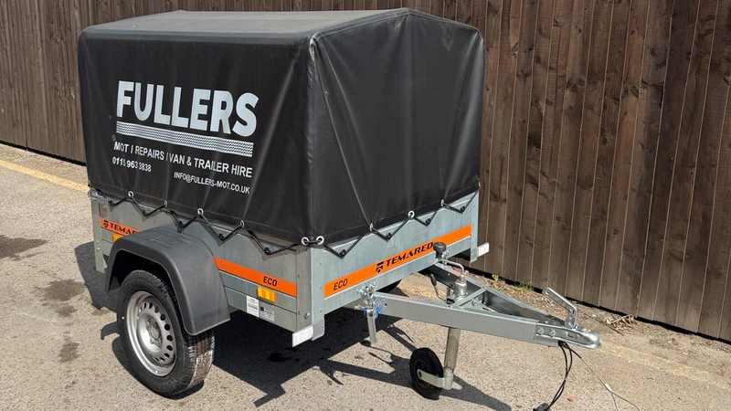 Single Wheel Box Trailer available to hire from Fullers in Nottingham